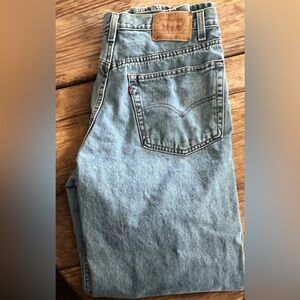 Vintage 90s Levis 550 Jeans Mens 38x34 Blue Relaxed Straight Leg Light Wash Y2K